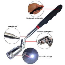 Load image into Gallery viewer, Telescopic Magnetic Pen Extendable Pickup Rod Stick with Light Mini Portable Magnet Pick Up Tool for Picking Up Screws Nut Bol
