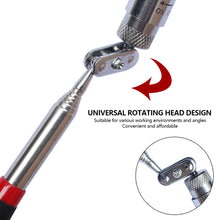 Load image into Gallery viewer, Telescopic Magnetic Pen Extendable Pickup Rod Stick with Light Mini Portable Magnet Pick Up Tool for Picking Up Screws Nut Bol
