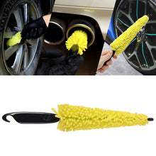 Load image into Gallery viewer, Car Wheel Rim Scrubber Cleaner Brush Microfiber Premium Wheels Wash Brush Non-Slip soft Handle Cleaning Spokes Accessories
