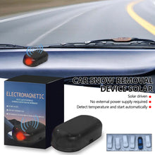Load image into Gallery viewer, Electromagnetic Car Snow Removal Device Solar Ice and Snow Scraper Automotive Defroster for Windshield and Window
