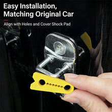Load image into Gallery viewer, 4Pcs Thickened Car Door Lock Strike Plate Protector Pad Shock Absorption &amp; Anti-Rattle Bumper for Car Door Durable Rubber Pad
