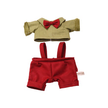 Load image into Gallery viewer, Daily Christmas Spring Outfit Set For 38cm Labubu Doll Color Match Eye Sticker Pin For Love Overalls Skirt Dress Clothing Accessories
