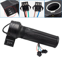 Load image into Gallery viewer, 3-Speed Electric Bike Scooter Speed Control Throttle Twist Grip Handlebar Accelerator for E-Bike &amp; E-Scooter Replacement
