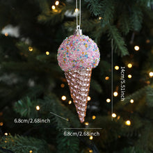 Load image into Gallery viewer, 1PC Christmas Hanging Pendant 3D Pink Powder Plastic Snowflake Xmas Tree Decor for Holiday Wedding Party Home
