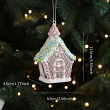 Load image into Gallery viewer, 1PC Christmas Hanging Pendant 3D Pink Powder Plastic Snowflake Xmas Tree Decor for Holiday Wedding Party Home
