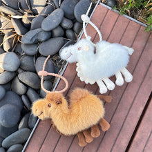 Load image into Gallery viewer, Cute Plush Camel Keychain Charm Mini Desert Camel Doll Pendant For Handbag Backpack Decoration Desert Tourism Couple Gifts

