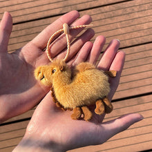 Load image into Gallery viewer, Cute Plush Camel Keychain Charm Mini Desert Camel Doll Pendant For Handbag Backpack Decoration Desert Tourism Couple Gifts
