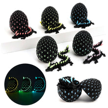 Load image into Gallery viewer, 3D Printed Dragon Egg Luminous 3D Dragon Egg Figurine Flexible Display Mystery Easter Toys Stress Relief for Home Office Decor
