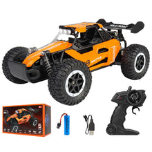 Load image into Gallery viewer, 1:16 Scale RC Car 2.4GHz 20KM/H High Speed All Terrain Off Road Climbing Truck With LED Lights Alloy Drift Racing Toy Gift For Kids Adults
