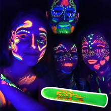 Load image into Gallery viewer, 6pcs Glow in the Dark Face Body Paint Set Makeup Special Effects Makeup For Kids Halloween Christmas Masquerade Cosplay Music Festival Event
