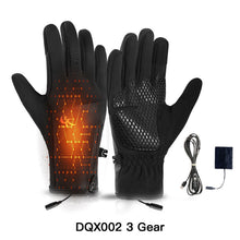 Load image into Gallery viewer, Winter Outdoor Cycling Electric Heated Gloves 3-Level Adjustable Waterproof Anti-Slip Thermal Touchscreen Ski Gloves

