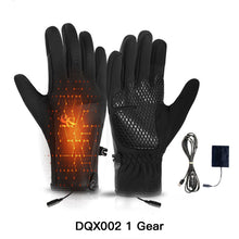 Load image into Gallery viewer, Winter Outdoor Cycling Electric Heated Gloves 3-Level Adjustable Waterproof Anti-Slip Thermal Touchscreen Ski Gloves
