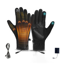 Load image into Gallery viewer, Winter Outdoor Cycling Electric Heated Gloves 3-Level Adjustable Waterproof Anti-Slip Thermal Touchscreen Ski Gloves
