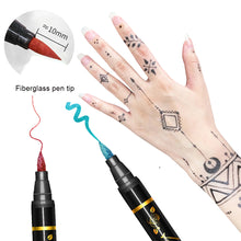 Load image into Gallery viewer, 10-Color Face Body Paint Set Body Painting Pen Temporary Tattoo Pen Makeup For Kids Halloween Christmas Masquerade Cosplay Music Festival Event
