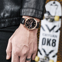 Load image into Gallery viewer, Fashion Men Quartz Watch Three Eyes Watch Alloy Wristwatches Luxury High-End Watch Gift Accessories
