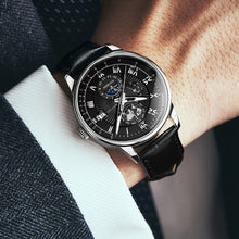 Load image into Gallery viewer, Luxury Men Quartz Watch Three-Eyes Calendar Watch Star Moon Pattern Casual Watch Clock Men Accessories Gift
