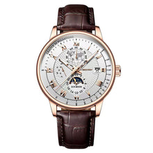 Load image into Gallery viewer, Luxury Men Quartz Watch Three-Eyes Calendar Watch Star Moon Pattern Casual Watch Clock Men Accessories Gift
