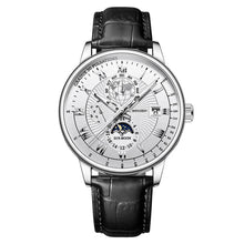 Load image into Gallery viewer, Luxury Men Quartz Watch Three-Eyes Calendar Watch Star Moon Pattern Casual Watch Clock Men Accessories Gift

