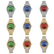 Load image into Gallery viewer, Fashion Hiphop Style Quartz Watch Man Wristwatch Roman Scale Diamond Calendar Watch Male Accessories Gift

