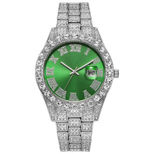 Load image into Gallery viewer, Fashion Hiphop Style Quartz Watch Man Wristwatch Roman Scale Diamond Calendar Watch Male Accessories Gift
