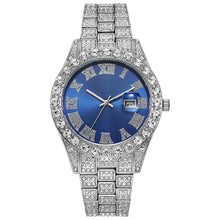 Load image into Gallery viewer, Fashion Hiphop Style Quartz Watch Man Wristwatch Roman Scale Diamond Calendar Watch Male Accessories Gift

