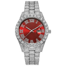 Load image into Gallery viewer, Fashion Hiphop Style Quartz Watch Man Wristwatch Roman Scale Diamond Calendar Watch Male Accessories Gift
