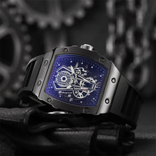 Load image into Gallery viewer, Men Barrel-Shaped Watch Fashion Business Sports Watch Quartz Wristwatch Silicone Watchband Calendar Watch Men Gift
