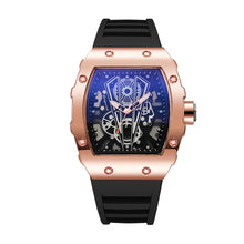Load image into Gallery viewer, Men Barrel-Shaped Watch Fashion Business Sports Watch Quartz Wristwatch Silicone Watchband Calendar Watch Men Gift
