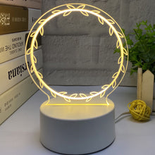 Load image into Gallery viewer, 3D Message Board Notepad Night Light Desk Bedside Lamp USB Plug Handmade Writing Board Decorative Ornament Acrylic
