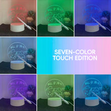 Load image into Gallery viewer, 3D Message Board Notepad Night Light Desk Bedside Lamp USB Plug Handmade Writing Board Decorative Ornament Acrylic
