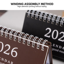 Load image into Gallery viewer, 2026 New Year Simple Style English Mini Desk Calendar Desktop Notepad Colorful Calendar Decoration Gift
