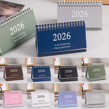 Load image into Gallery viewer, 2026 New Year Simple Style English Mini Desk Calendar Desktop Notepad Colorful Calendar Decoration Gift
