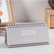 Load image into Gallery viewer, 2026 New Year Simple Style English Mini Desk Calendar Desktop Notepad Colorful Calendar Decoration Gift
