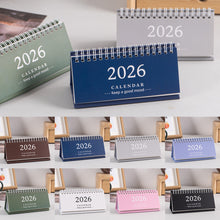 Load image into Gallery viewer, 2026 New Year Simple Style English Mini Desk Calendar Desktop Notepad Colorful Calendar Decoration Gift
