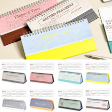 Load image into Gallery viewer, 2026 New Year Simple Style Fresh Mini English Calendar Colorful Memo Calendar Desktop Notepad Decoration Gift
