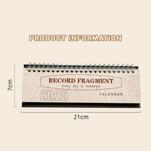 Load image into Gallery viewer, 2026 New Year Simple Style Fresh Mini English Calendar Colorful Memo Calendar Desktop Notepad Decoration Gift
