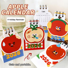 Load image into Gallery viewer, 2026 New Year Cute Mini Cartoon Apple Desk Calendar Student Memo Calendar Table Decoration Gift Children
