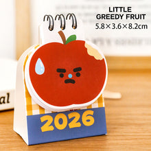 Load image into Gallery viewer, 2026 New Year Cute Mini Cartoon Apple Desk Calendar Student Memo Calendar Table Decoration Gift Children
