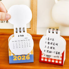 Load image into Gallery viewer, 2026 New Year Cute Mini Cartoon Apple Desk Calendar Student Memo Calendar Table Decoration Gift Children
