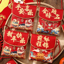 Load image into Gallery viewer, 2026 New Year Fabric Red Envelope New Year Wallet Year Of Horse Red Packet Lucky Money Red Envelopes For Children
