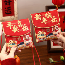 Load image into Gallery viewer, 2026 New Year Fabric Red Envelope New Year Wallet Year Of Horse Red Packet Lucky Money Red Envelopes For Children
