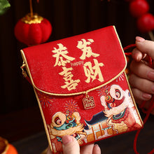 Load image into Gallery viewer, 2026 New Year Fabric Red Envelope New Year Wallet Year Of Horse Red Packet Lucky Money Red Envelopes For Children
