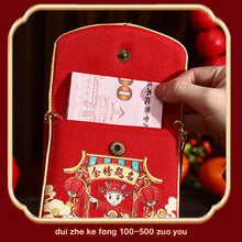Load image into Gallery viewer, 2026 New Year Fabric Red Envelope New Year Wallet Year Of Horse Red Packet Lucky Money Red Envelopes For Children
