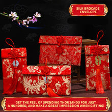 Load image into Gallery viewer, Wedding Red Envelopes Brocade Red Envelopes New Year Birthday Red Packet Knot Button Jade Pendant Red Packet
