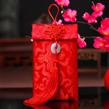 Load image into Gallery viewer, Wedding Red Envelopes Brocade Red Envelopes New Year Birthday Red Packet Knot Button Jade Pendant Red Packet
