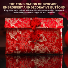 Load image into Gallery viewer, Wedding Red Envelopes Brocade Red Envelopes New Year Birthday Red Packet Knot Button Jade Pendant Red Packet
