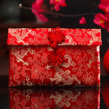 Load image into Gallery viewer, Wedding Red Envelopes Brocade Red Envelopes New Year Birthday Red Packet Knot Button Jade Pendant Red Packet
