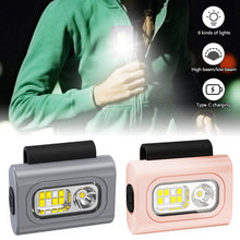 Load image into Gallery viewer, Rechargeable Outdoor Sports Running LED Clip Lamp Night Jogging Light Clip On Mini LED Safety Light USB Charging Waterproof
