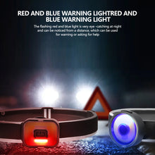 Load image into Gallery viewer, USB Rechargeable COB Headlamp LED Running Light Night Jogging Magnetic Headlight Portable Mini Light with Red Blue Warning Light
