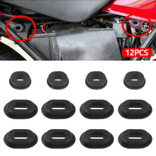 Load image into Gallery viewer, 12Pcs Motorcycle Grommets Body Side Cover Fairing Goldwing Bolt Rubber for Honda CT125 CB750 CG125 CB125 CB500 CB550 CL100 XL 100 125
